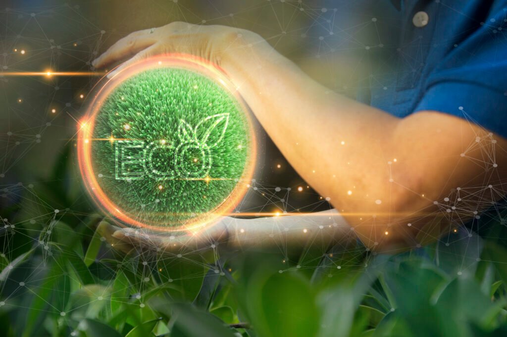 Ideas for reducing CO2 emissions turning to clean energy for a green world and green industryCarbon Footprint